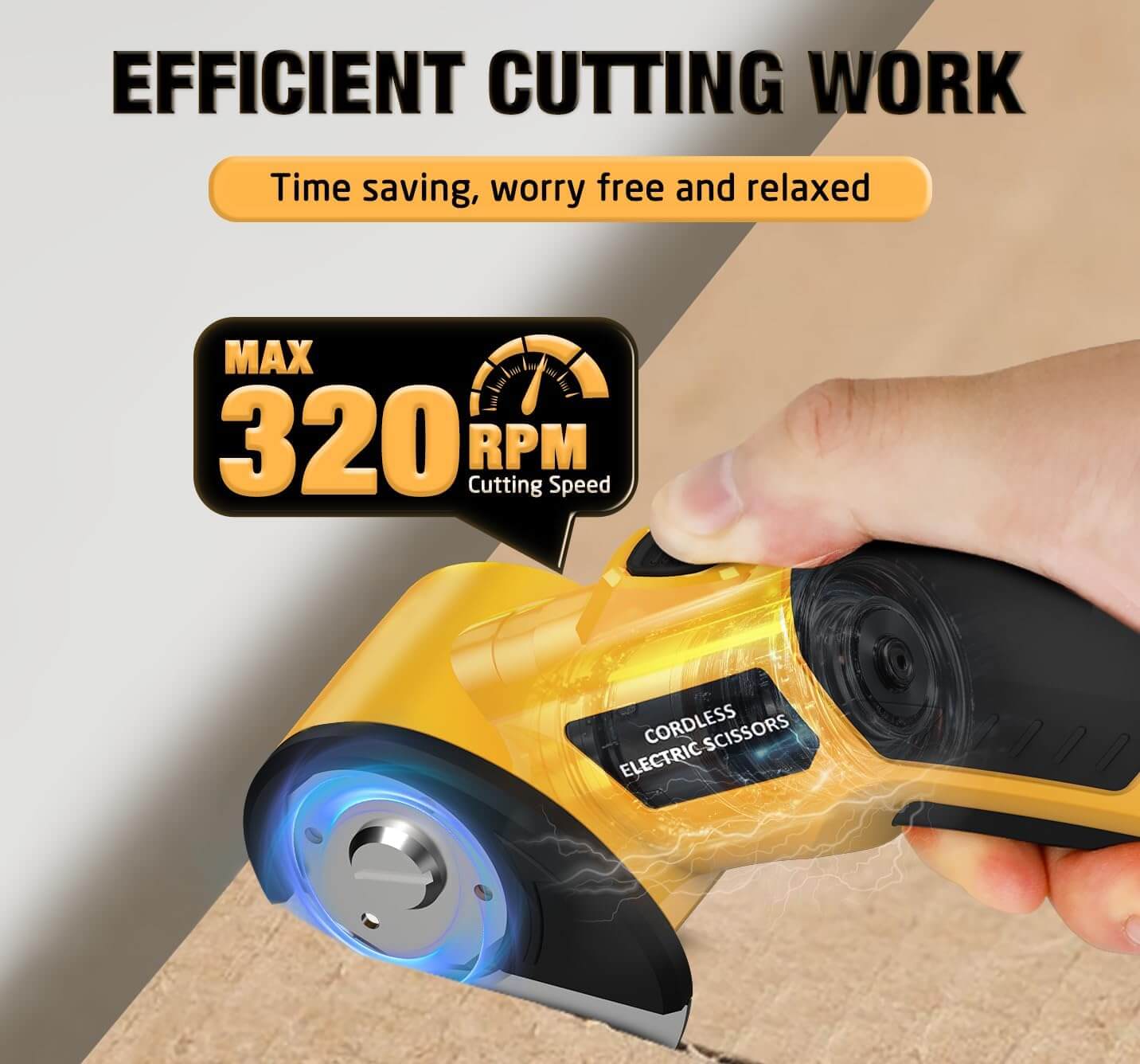 Effortless Cordless Electric Power Cutter - Heavy Duty Multi-Purpose Scissors