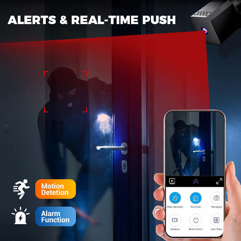 Mini Wireless Smart Security Camera with Night Vision & Motion Detection