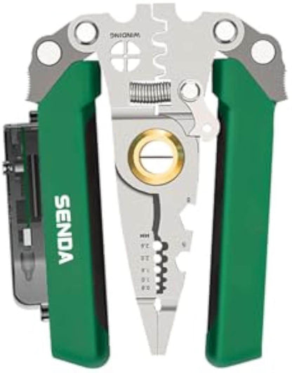 12-in-1 Multi-Function Wire Stripper with Measurement & Cutting Pliers